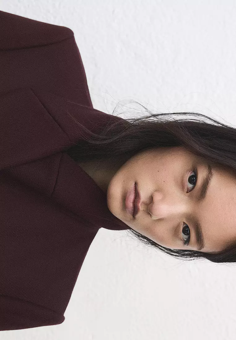 Manteco Wool Coat with Fur Collar