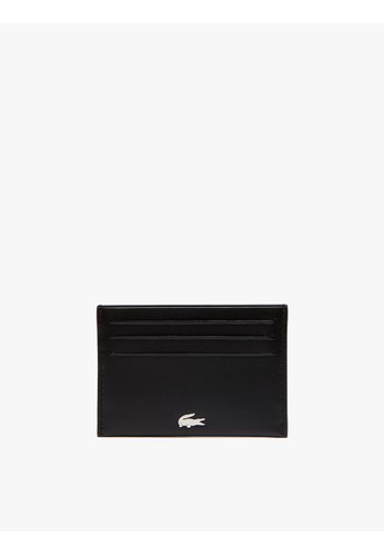 lacoste men s fitzgerald credit card holder in leather