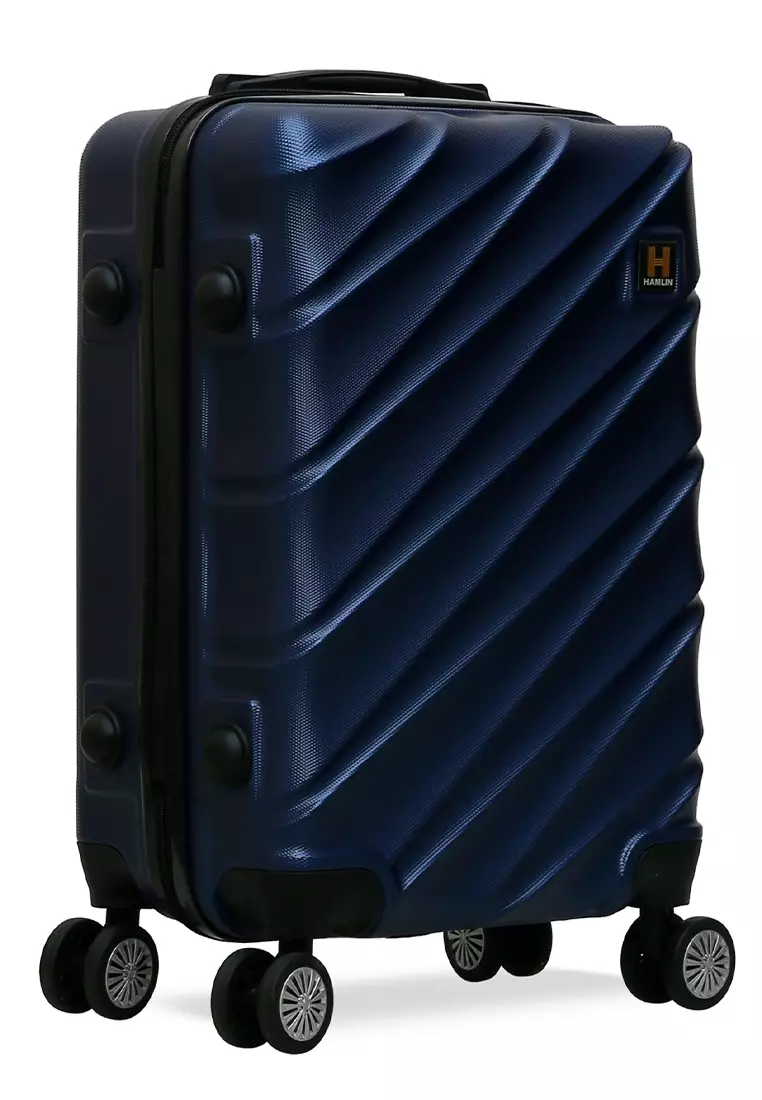 Carlton Koper Cabin Hardcase Unisex Size 20Inch Suitcase Combination Lock Large Compartment Material ABS+PVC Coated ORIGINAL - Navy