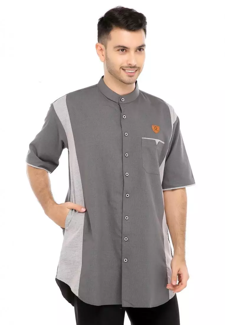 Baju Koko Gamis Muslim Pria Gibran - Abu Tua