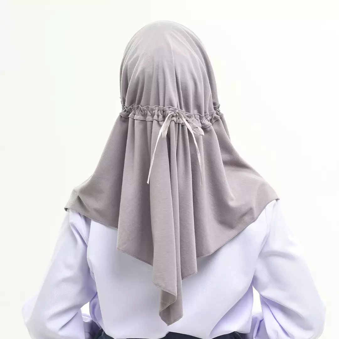 Rabbani - Kerudung Instan Sekolah Morgan Exclusive XL - Grey