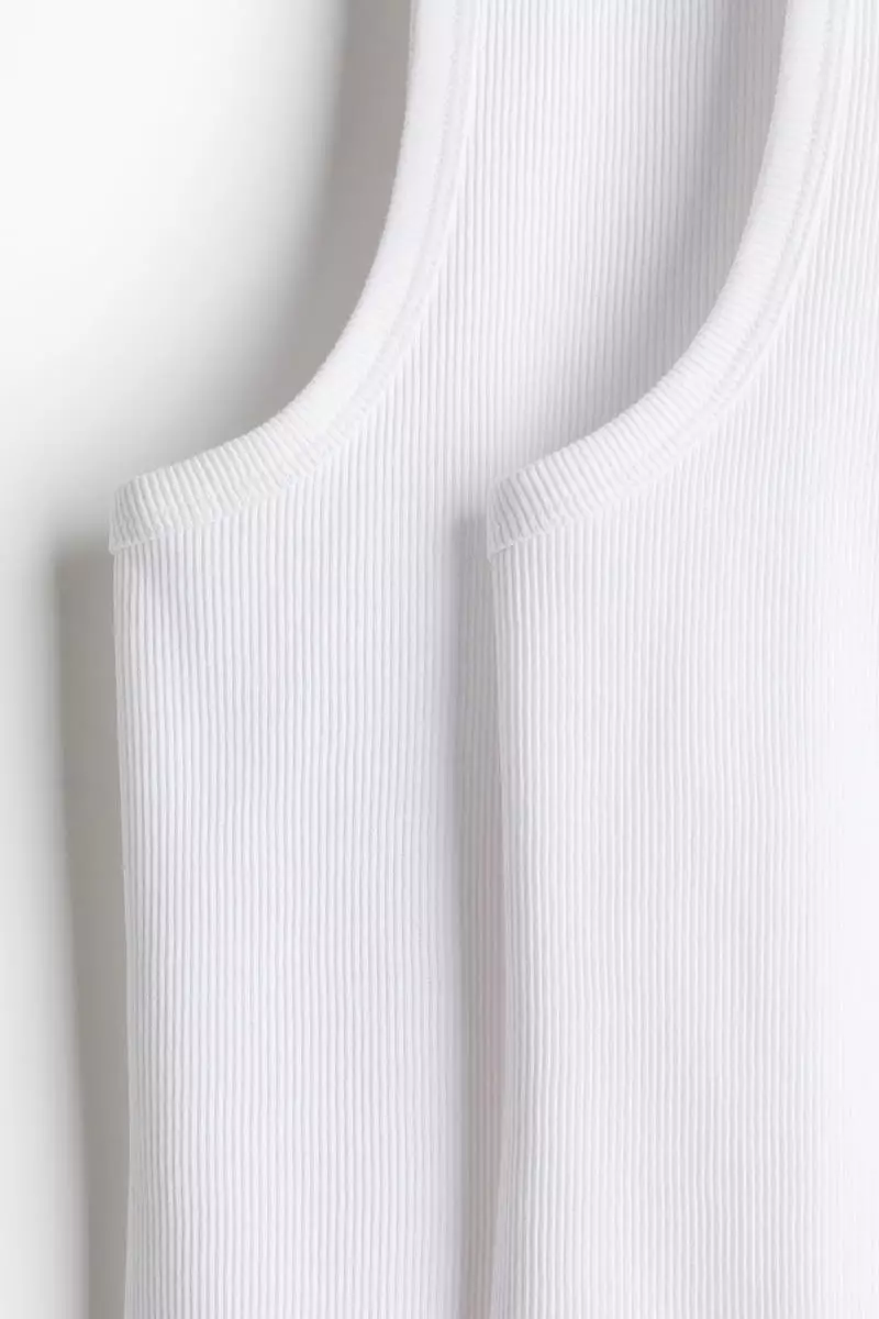 2-pack Slim Fit ribbed vest tops