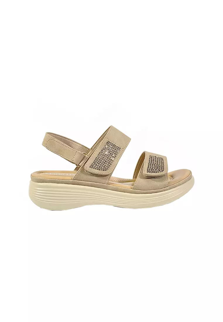Discount on Mario D' boro Runway  shoes - SKU: Women's Flat Sandals LY 28200 Taupe C67