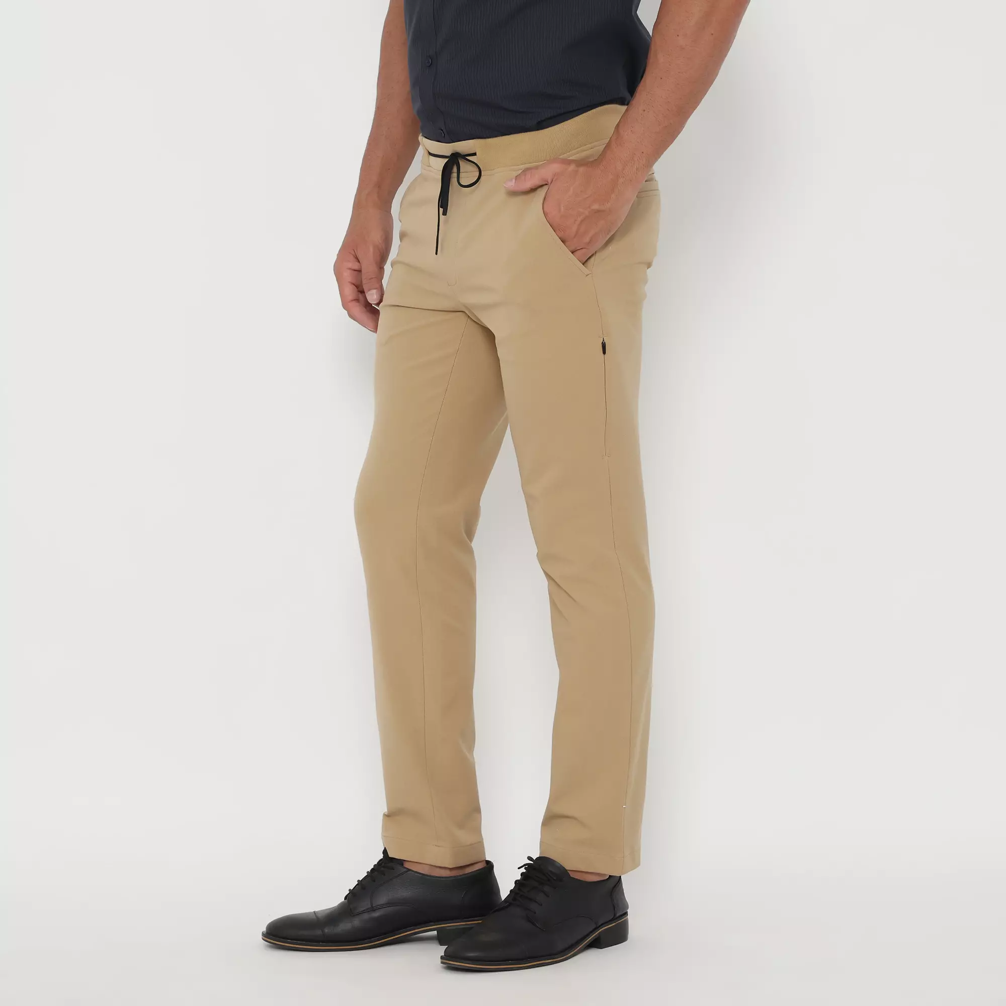 Jobb Venus Celana Panjang Modern Slim Fit Dark Khaki Warna Dark Khaki