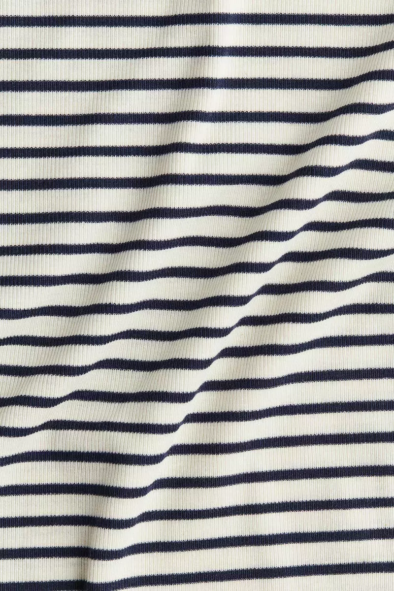 Ribbed jersey top