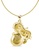 Her Jewellery gold Cupid Pendant (Yellow Gold) - Made with premium grade crystals from Austria 8F1AAAC3C749DAGS_4