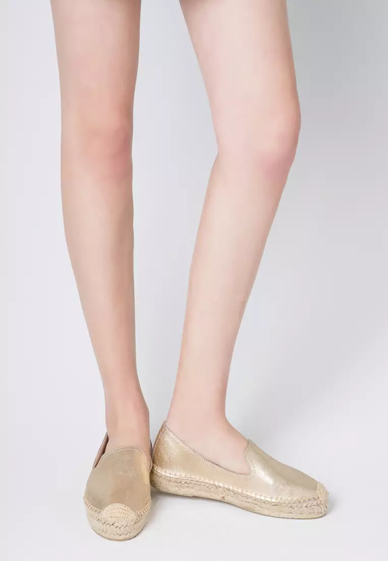 Platform Cow Leather Espadrilles HB7101