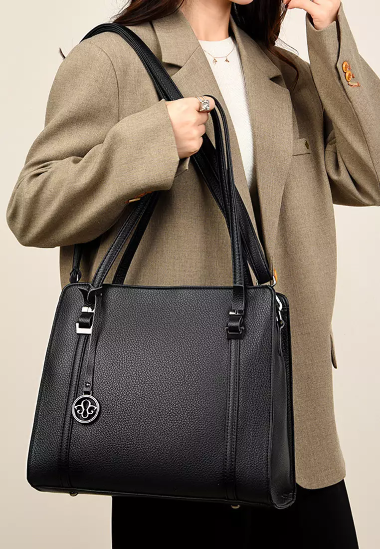 Fashionable Faux Leather Three Way Handbag JW HD-6256