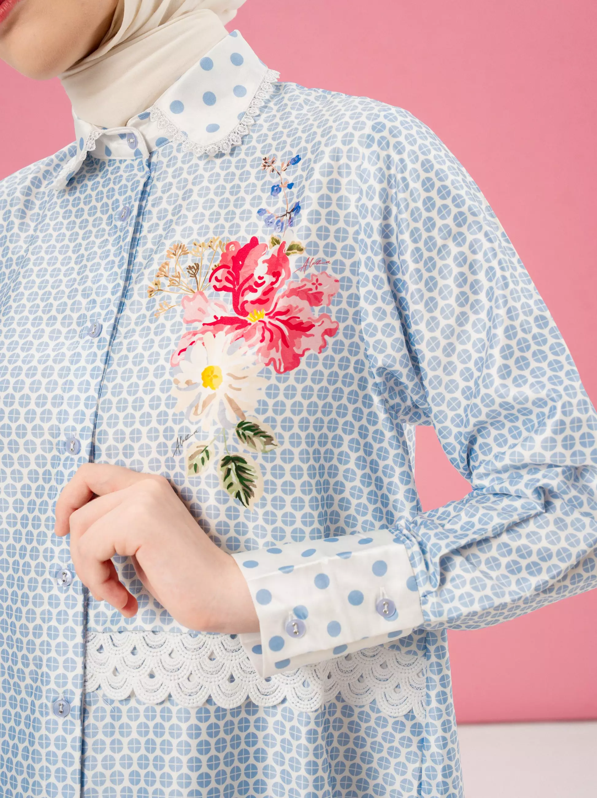 Aleza - Frey Shirt Light Blue