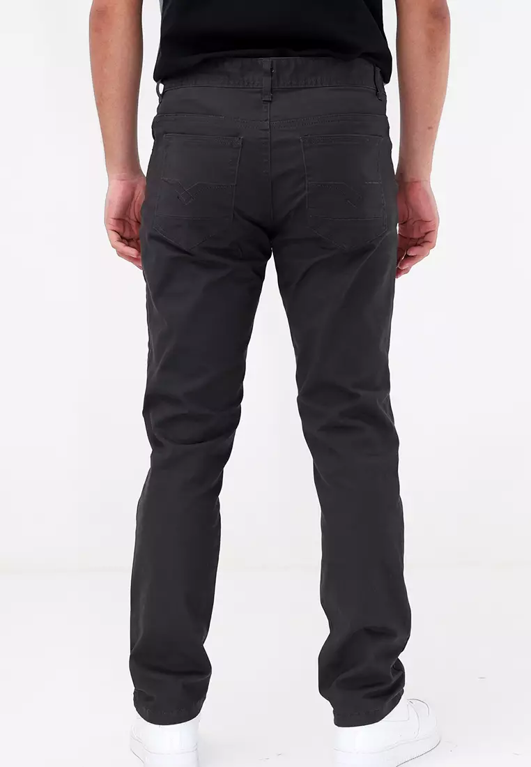 Colored Long Pants Slim Tapered Stretch