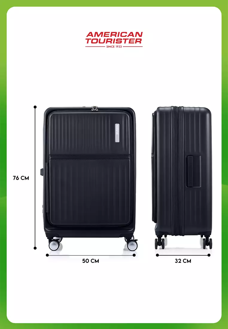 American Tourister Koper Hardcase Tranto Spinner Large 28 Inch EXP TSA BO - Black