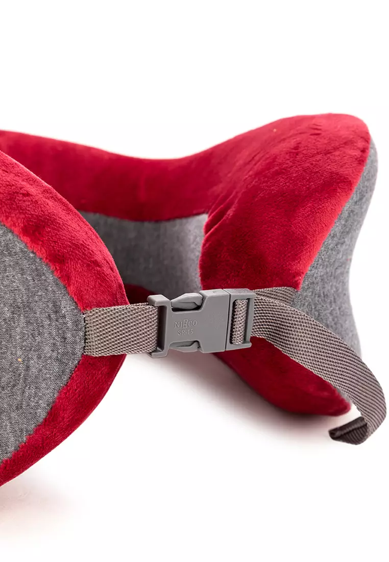 Full Comfort Travel Neck Pillow Red