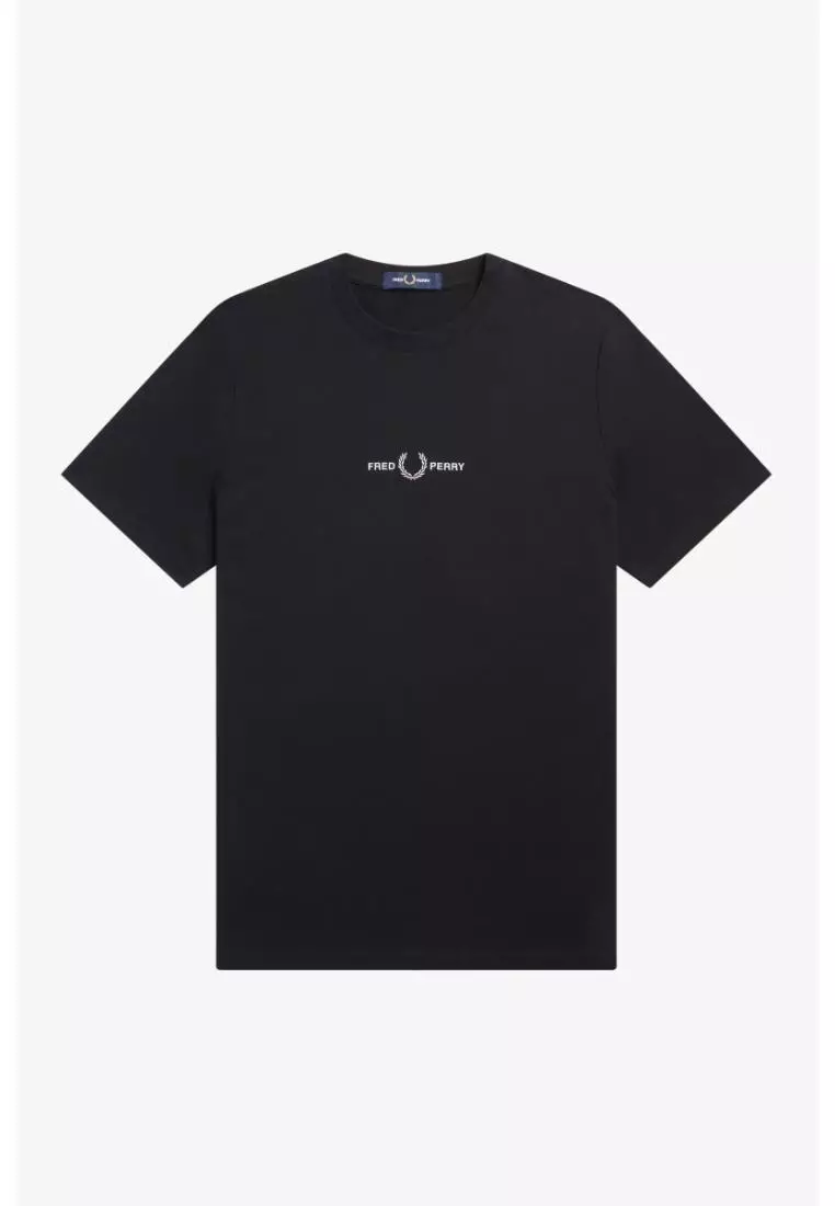 Fred Perry M4580 Embroidered T-Shirt (Black)