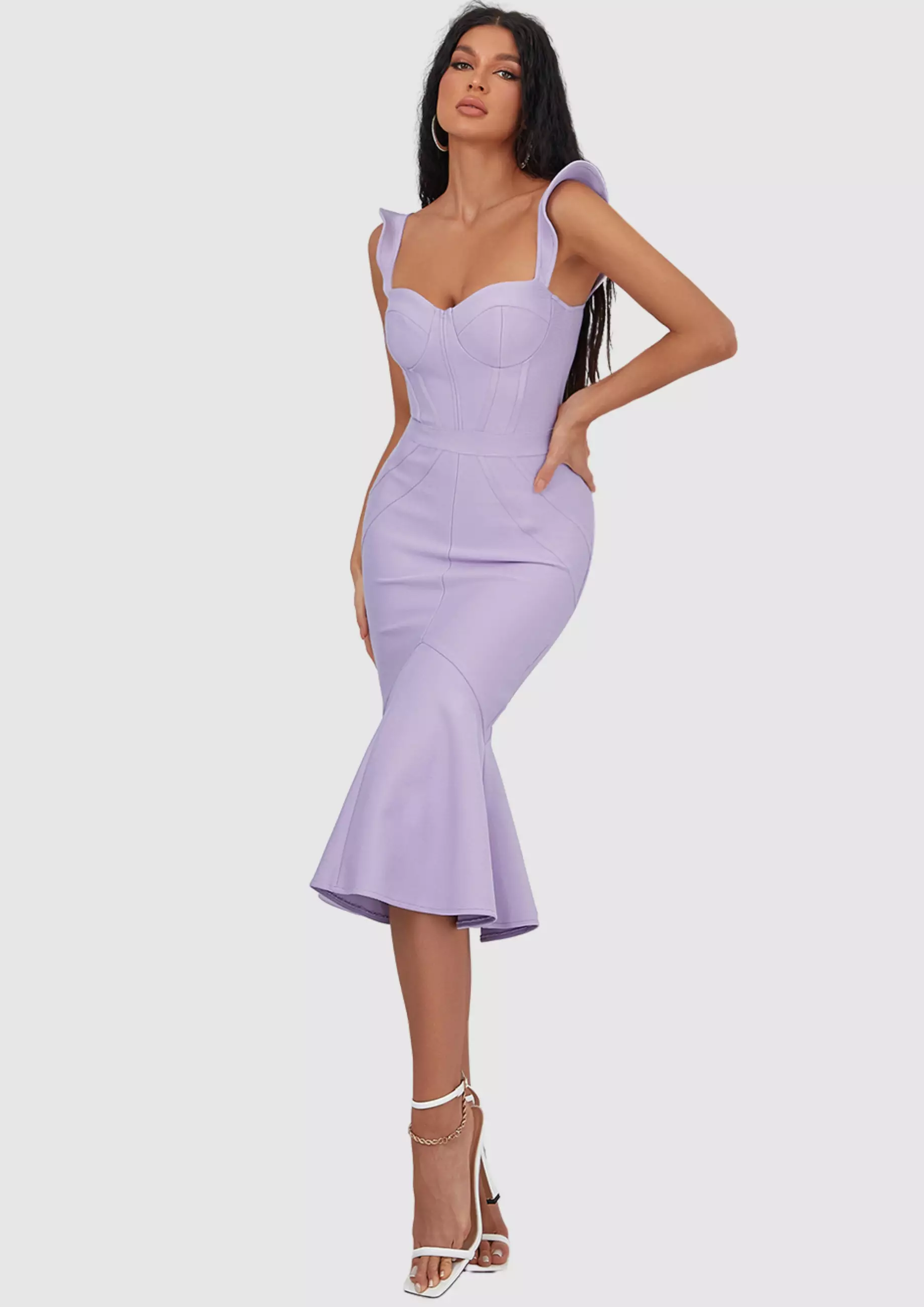 Lilac on sale bandage skirt