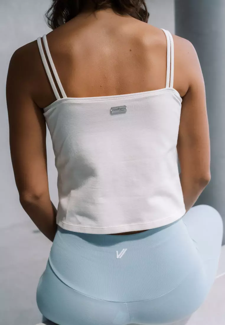 Breeze Cami Crop, Baju Olahraga Wanita - Blanc