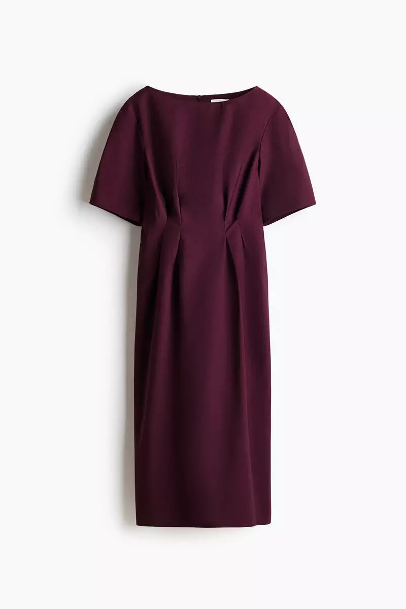 Waisted midi dress