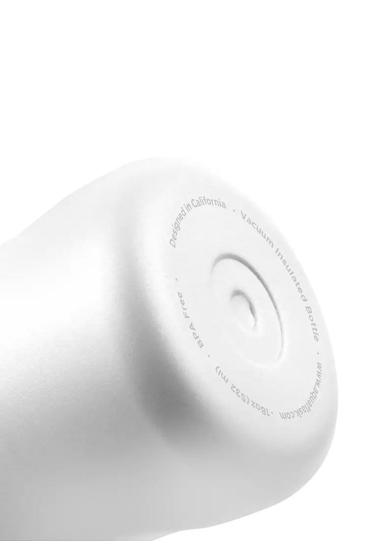 18oz Arctic White New Sports Lid Bottle Wide Mouth Vacuum Insulated Stainless Steel Drinking Water Bottle