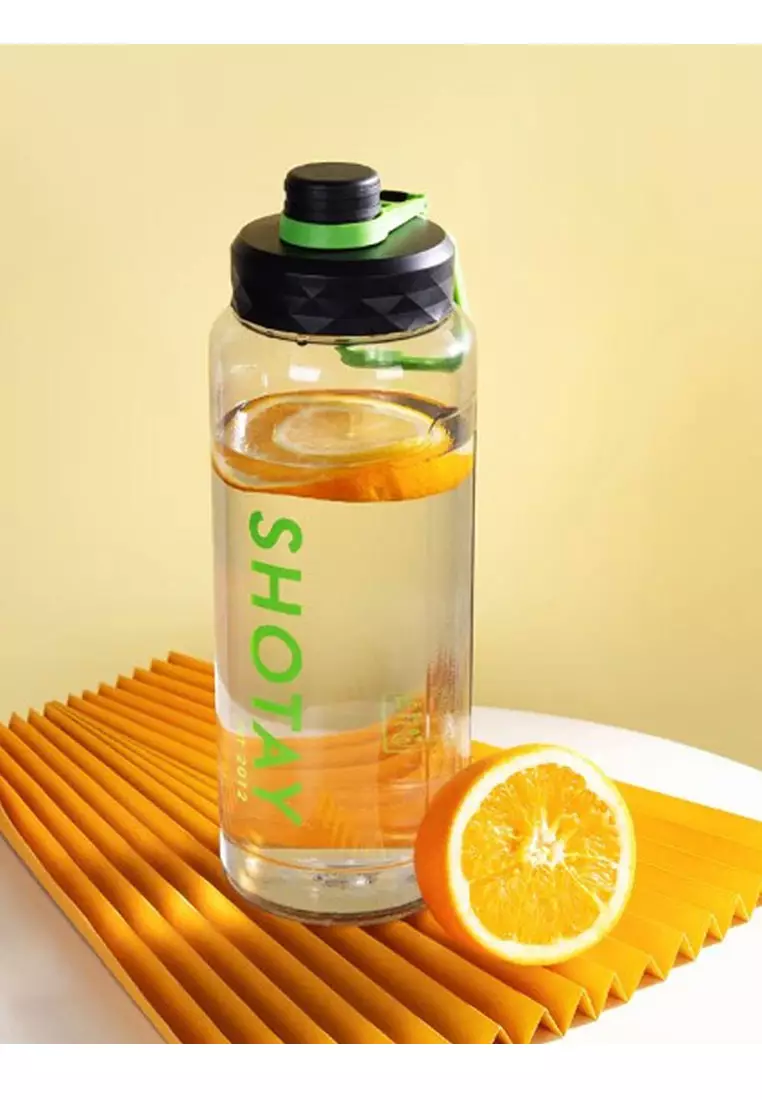 Shotay 4508 1.5L Water Bottle 27.6×9.3cm – Dark Green