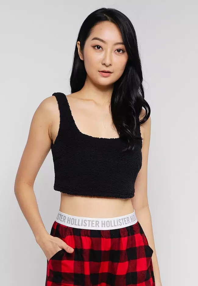 Hollister striped store crop top