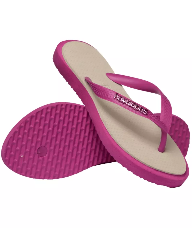 Havaianas 2031 Top Point Fusion - Rosa Gum/Bege Palha - Sandal Wanita