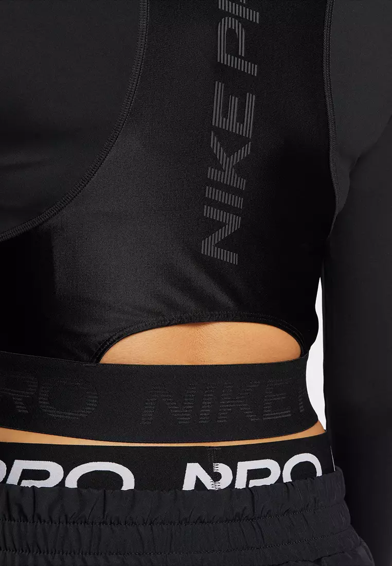Nike Pro Women's Dri-FIT Cropped Long-Sleeve Top
