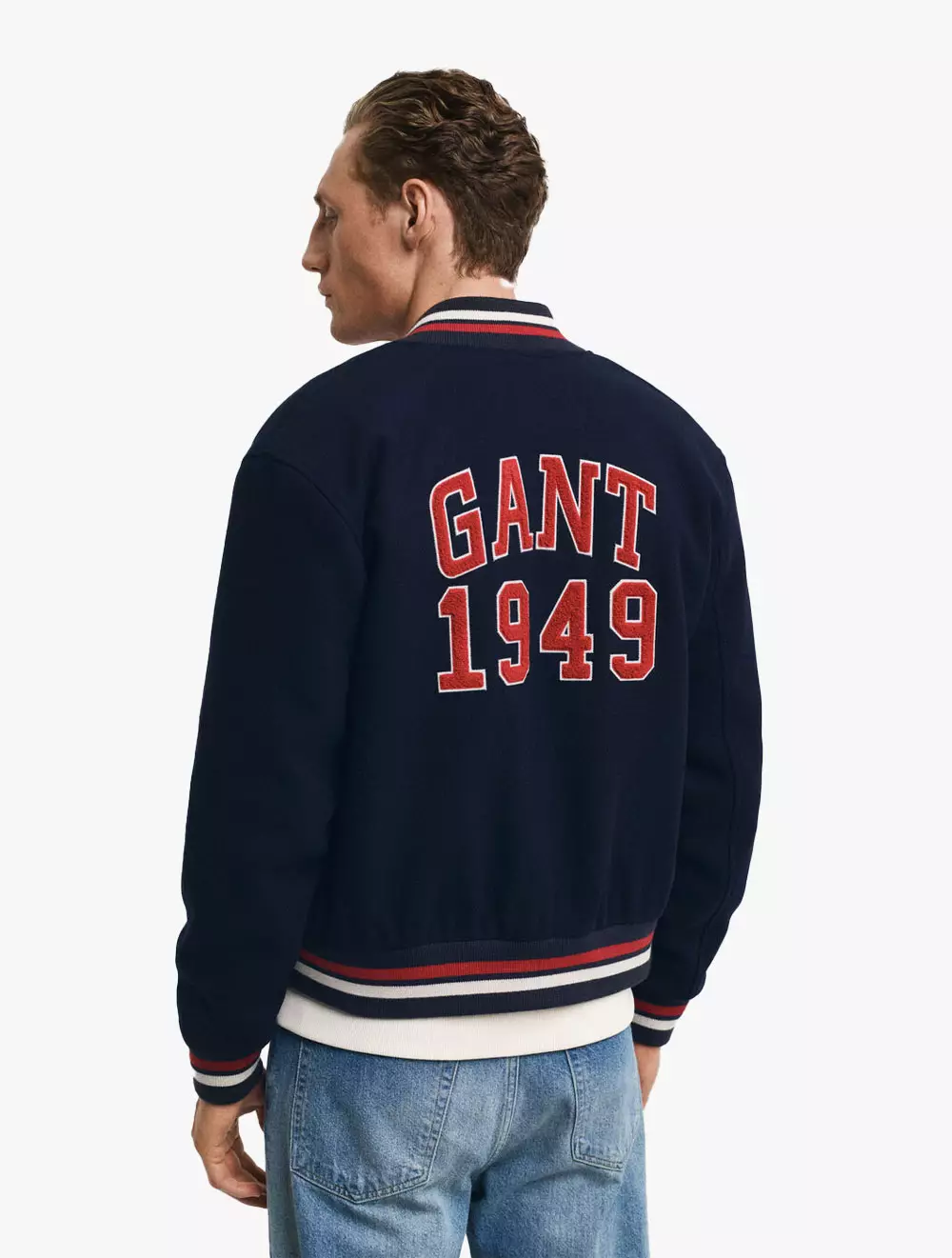 Jual Gant GANT Pakaian Pria Wool Mix Varsity Jacket Evening