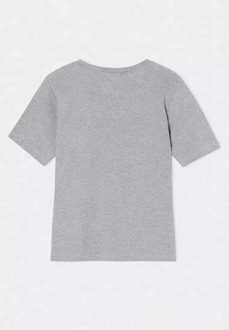 Gray Melange-Navy Blue 2'Li Package Crew Neck Basic Camisole Knitted Plus Size Blouse Tbbss26Af00131