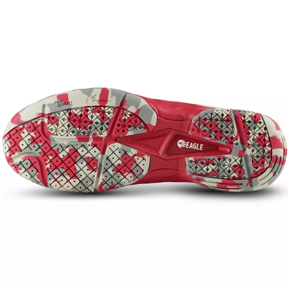 Eagle Sepatu Badminton Jet Pro II - PUTIH/MERAH