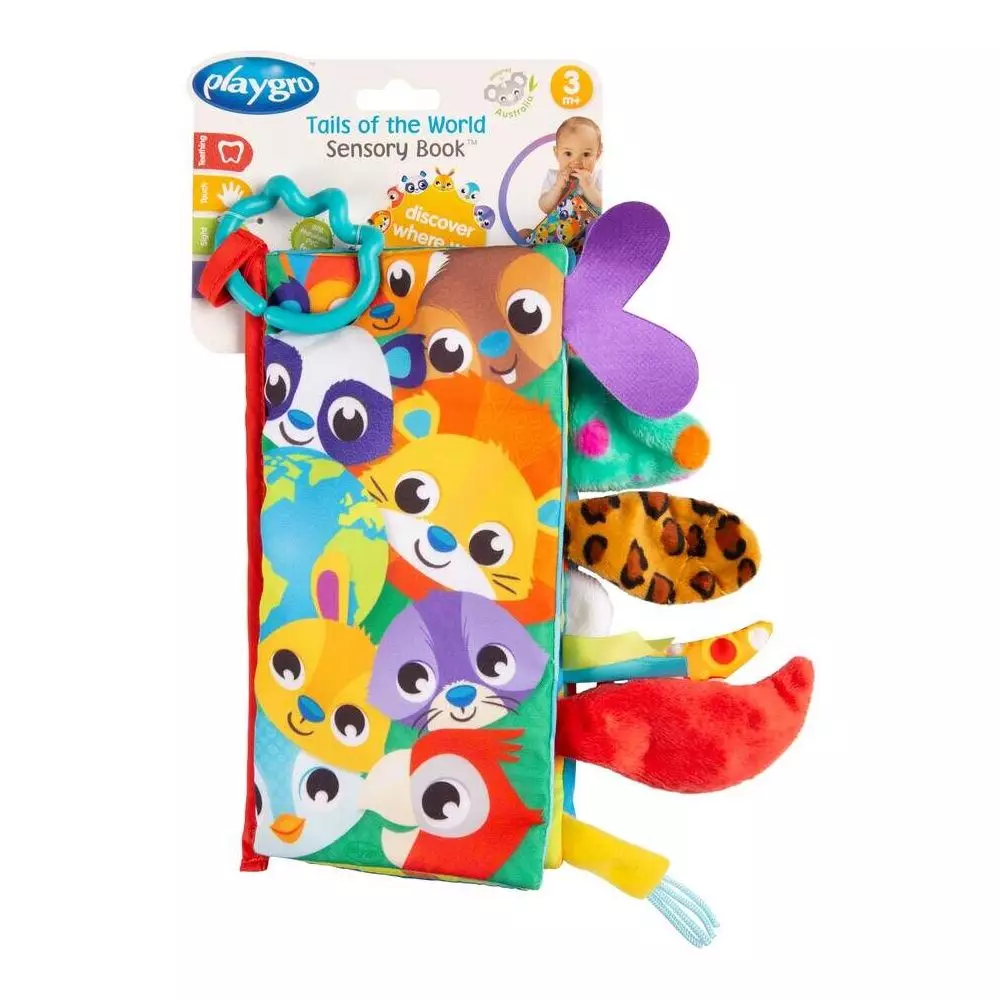 Playgro Tails Of The World Sensor Book - Buku Bayi
