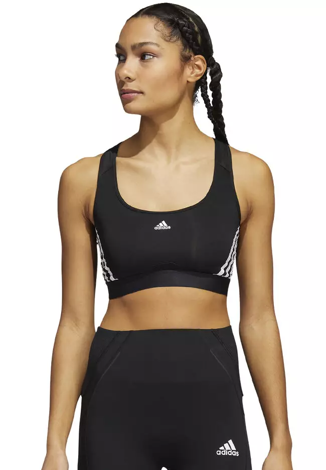 Adidas Sports Bra Essential Strappy Womens Swoosh Bras Gym Training Size S  M L 