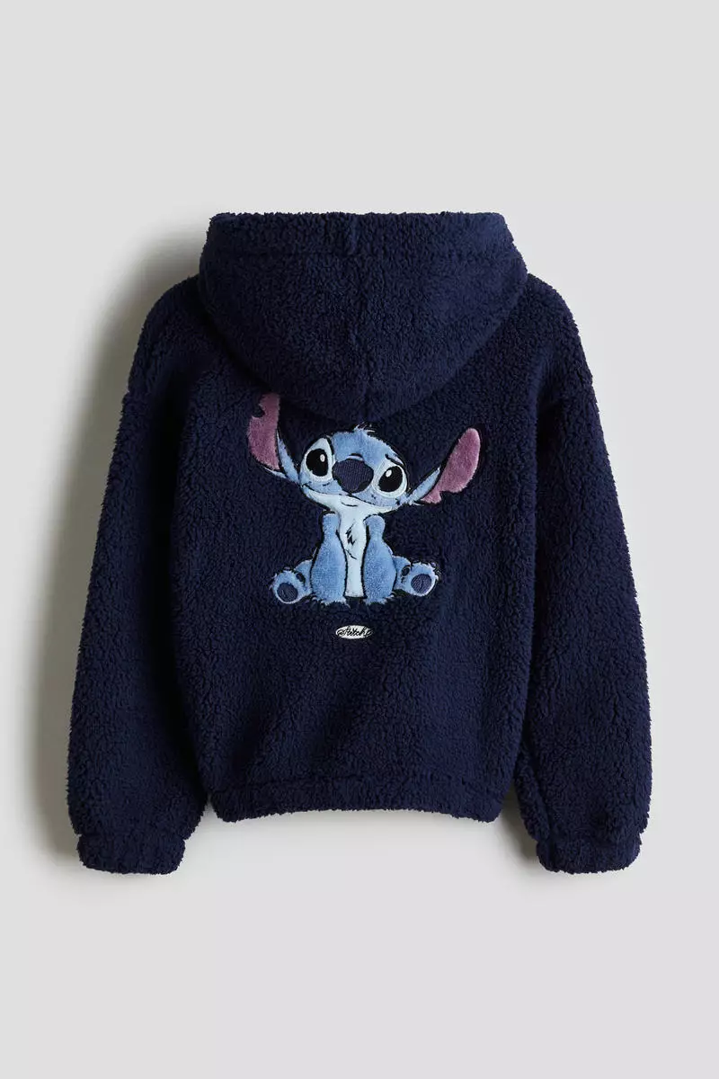 Teddy zip-through hoodie