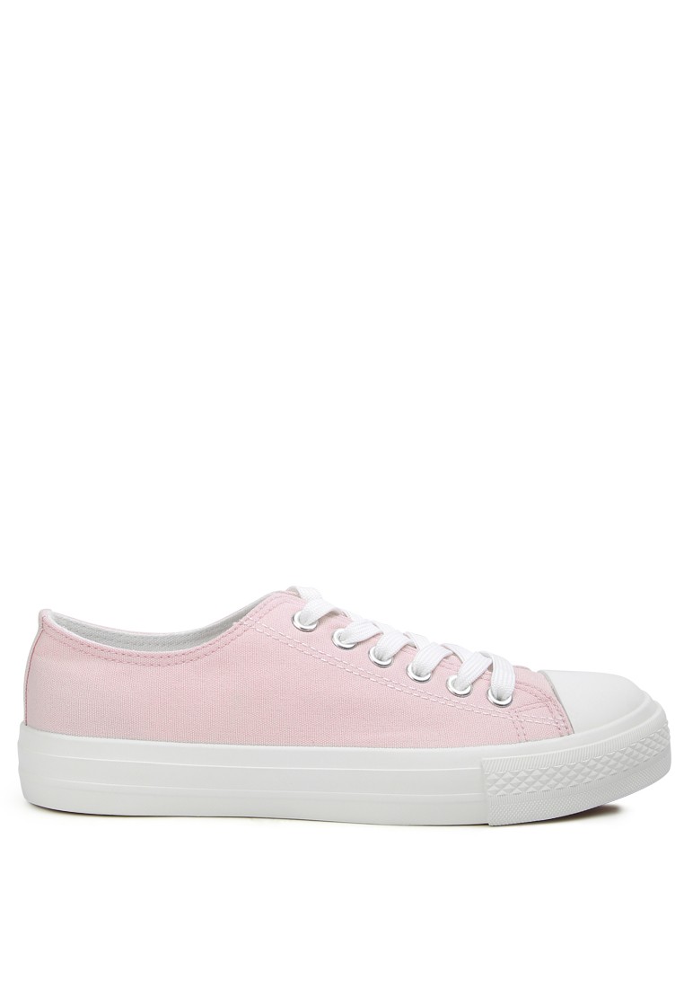 Pink Casual Canvas Daily wear Sneakers