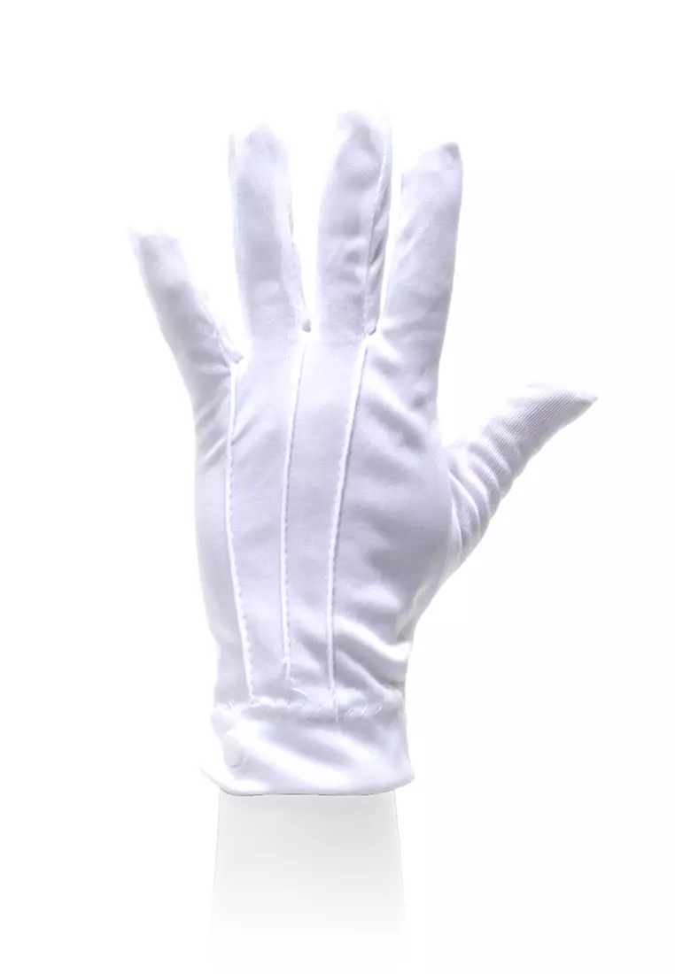 Decs Wedding Gloves Full Finger Unisex Comfortable Material Lace ORIGINAL - White
