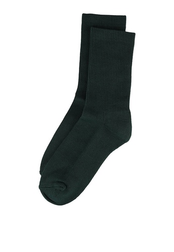 H&M green Ribbed Socks 710B7AA8BD2F14GS_1