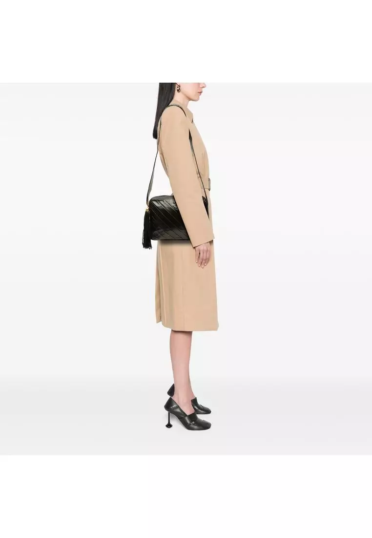 Pre-Loved Chanel Cc Chevron Lambskin Tassel Crossbody