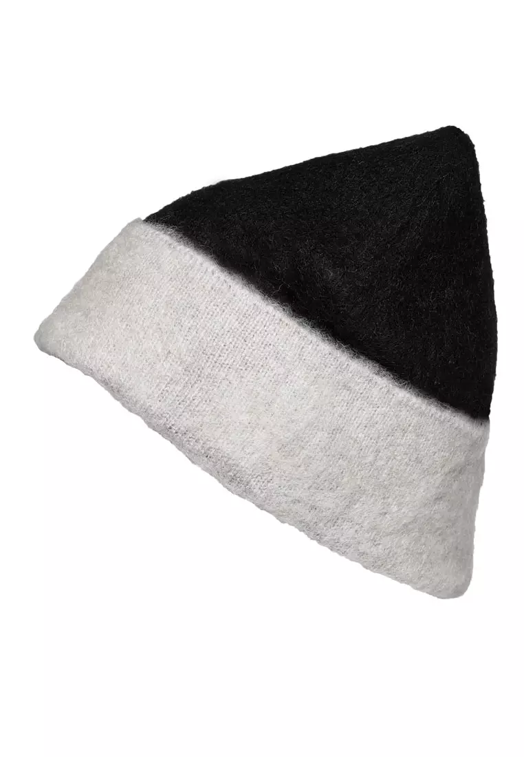Beanie Hitam Dua Warna