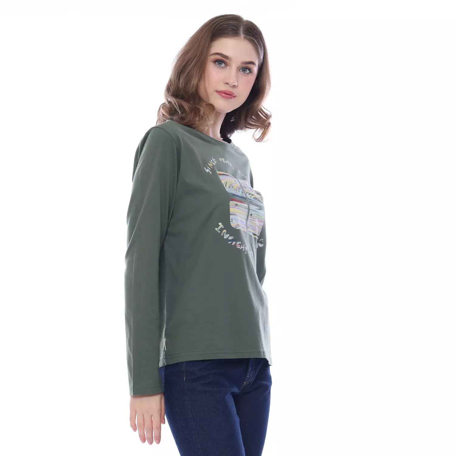 Insight Kaos Lengan Panjang Wanita Attribute Ladies Long Tee Planet Surf