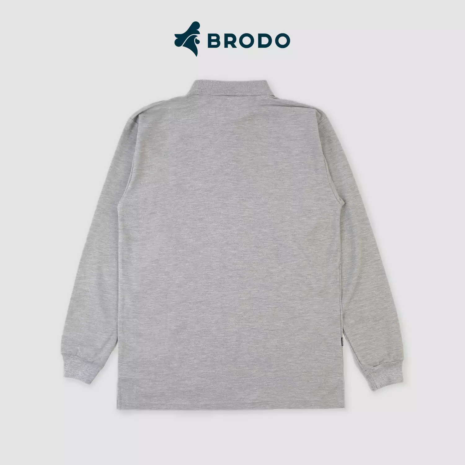 BRODO - Broshirt Polo Longsleeve Misty Grey