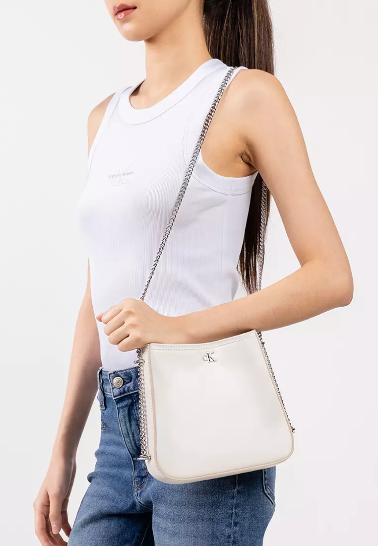 Monogram Chain Saddle Bag - Calvin Klein Accessories