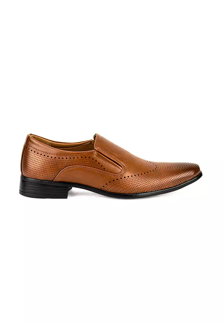 Men's Formal Slip On Shoes MW 23867 Brown C30