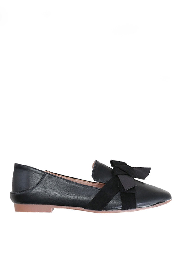 VANSA Simple Bow Square Toe Loafers VSW-FFS18