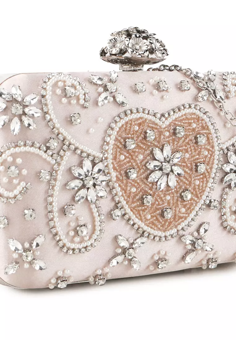 Jual Aamour Letter Heart Clutch Original 2024 ZALORA Indonesia