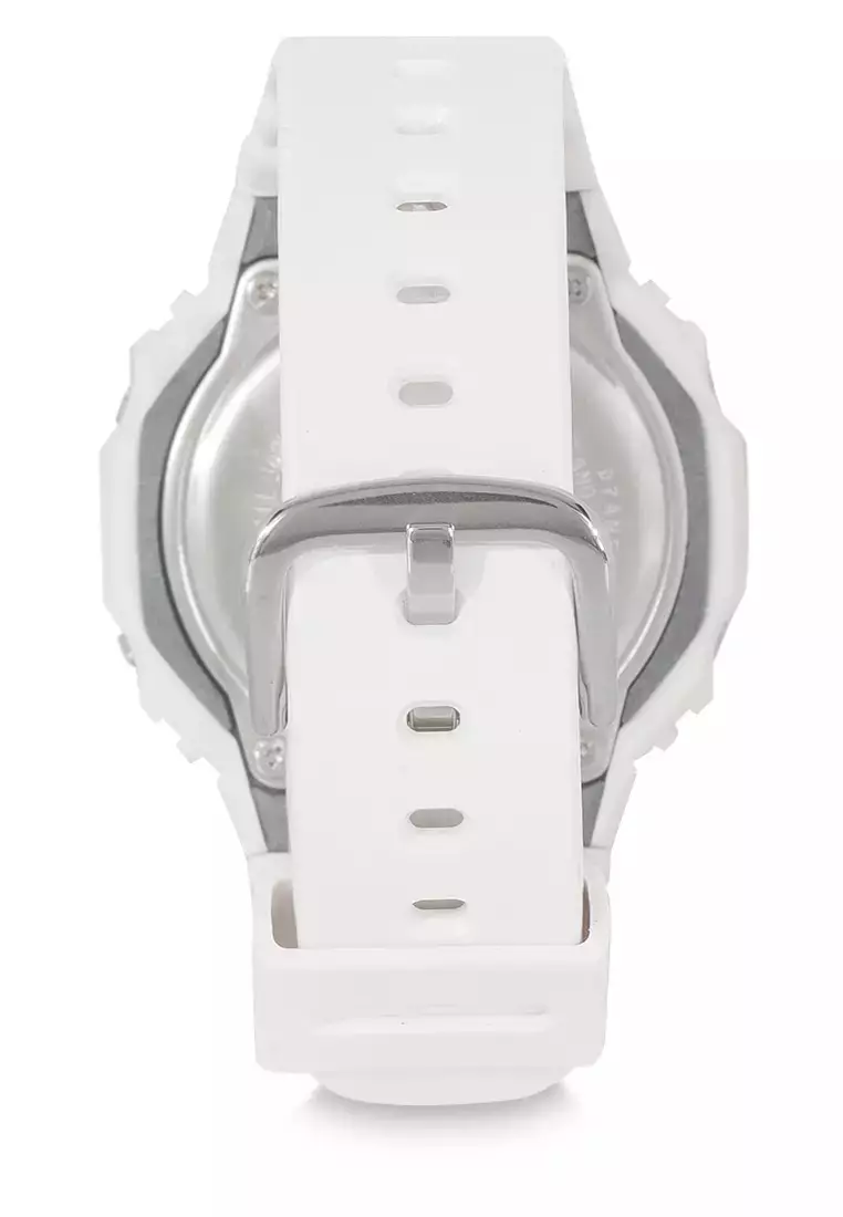 Casio G-SHOCK Jam Tangan Wanita - White Orange - Resin - GMA-S2100WS-7ADR