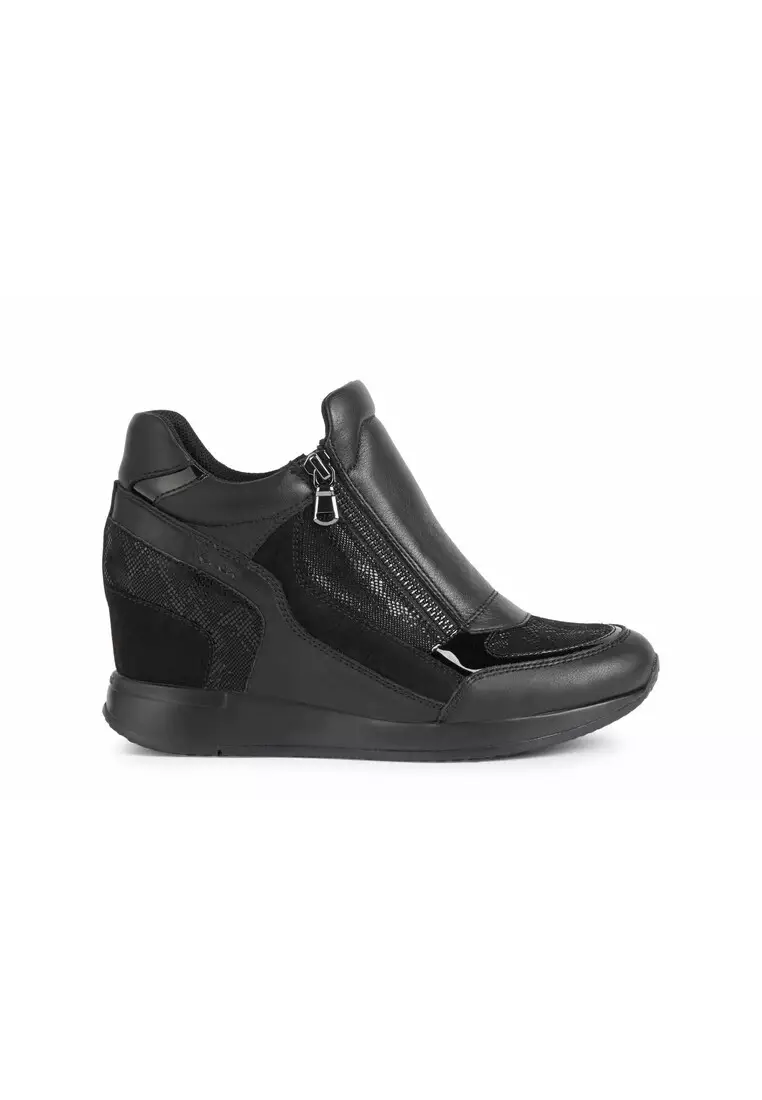 Buy GEOX Ladies Nydame Wedge Sneakers - Black D620QA-085PZ-C9999F2 Online | Malaysia