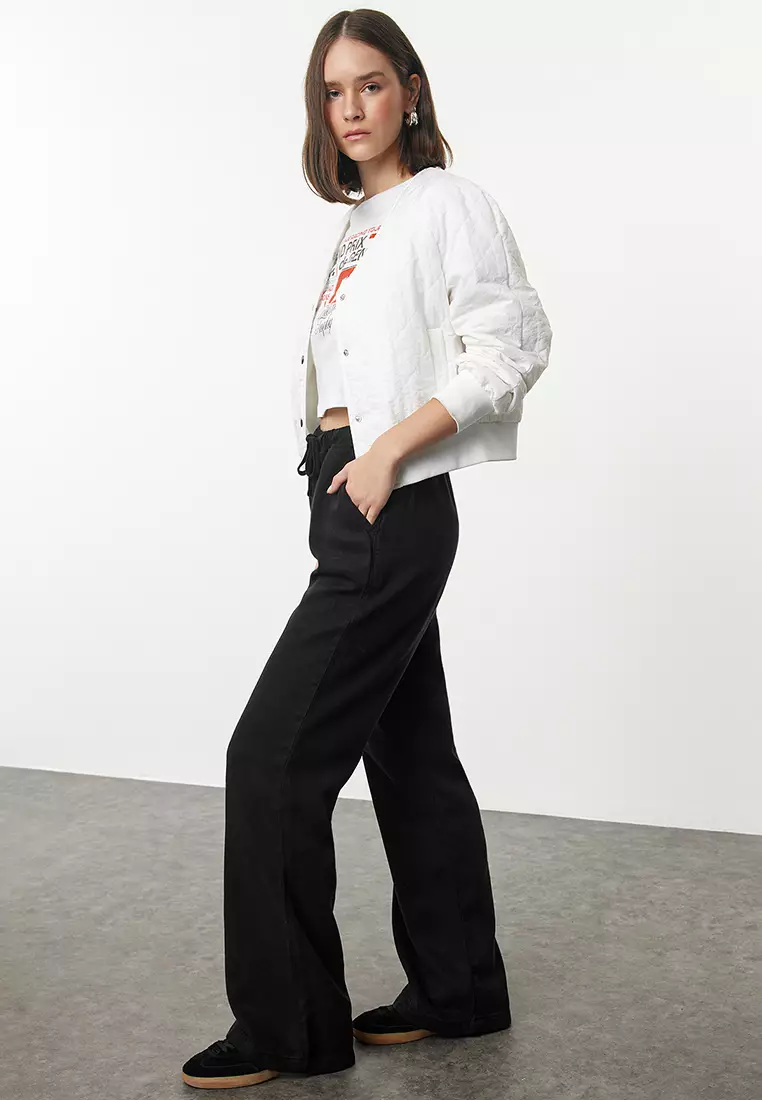 Lyocell High Waist Pants