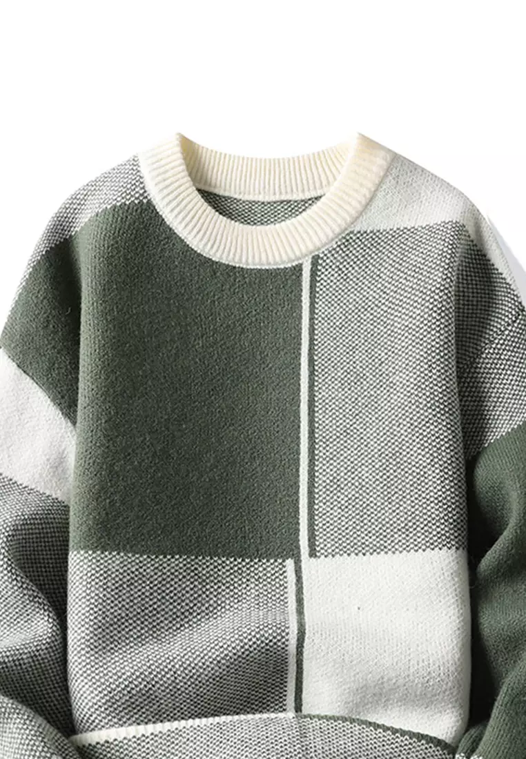 Color Matching Knit Sweater AY-my6812