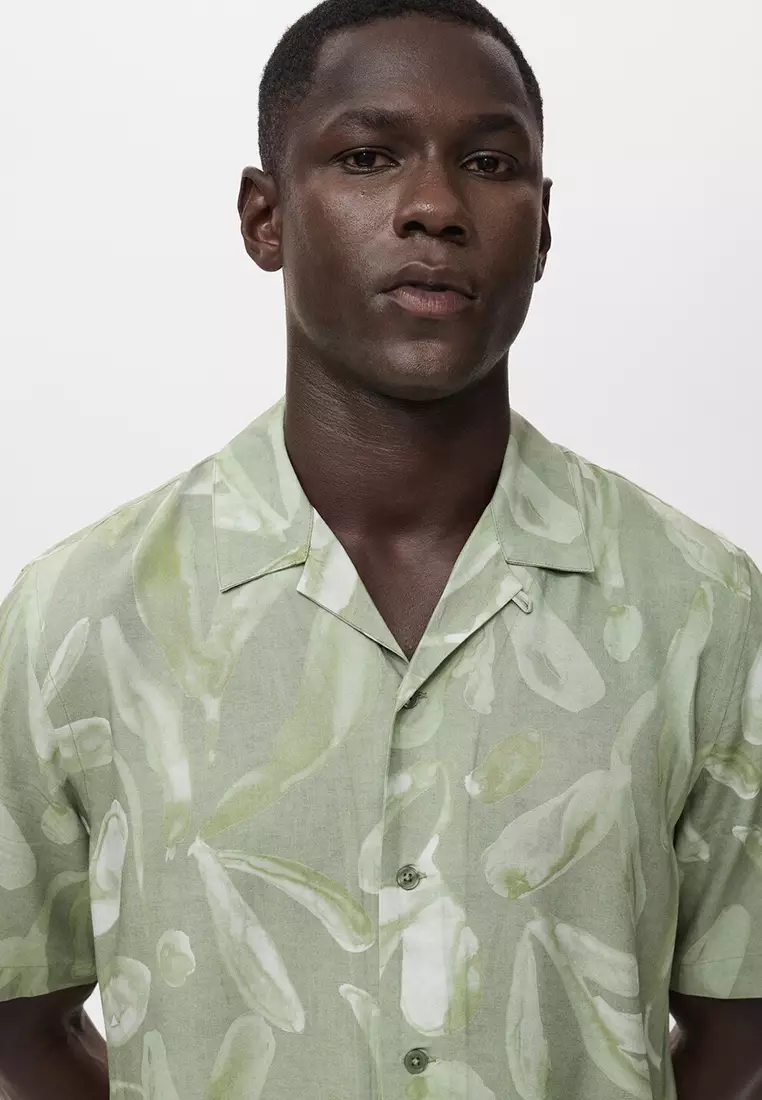 Fluid Relaxed-Fit Printed Shirt