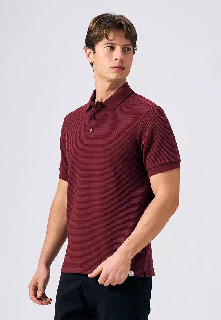 O.O.O. Textured Polo Shirt
