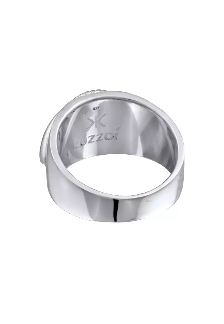Men's Silver Black Onyx Signet Ring