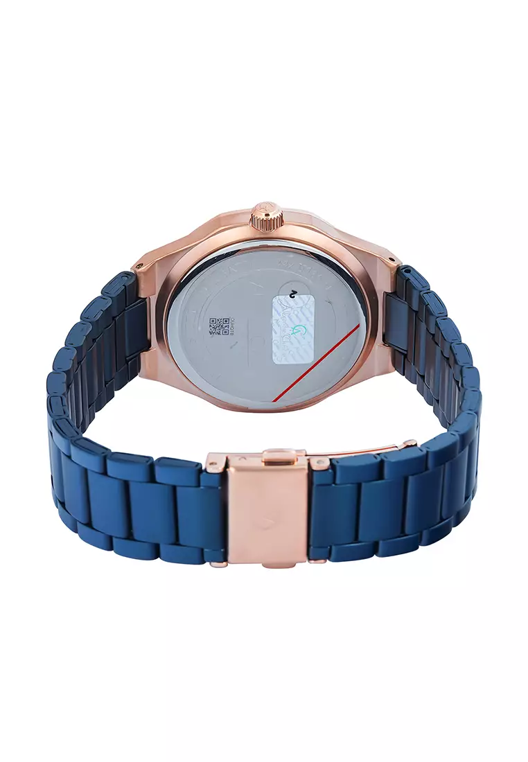 Alexandre Christie - Jam Tangan Analog Wanita - Blue Dial - All Stainless Steel - 2B58BFBURBU